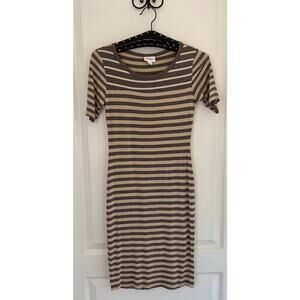 Lularoe Julia Fitted Bodycon Striped Dress sz XXS